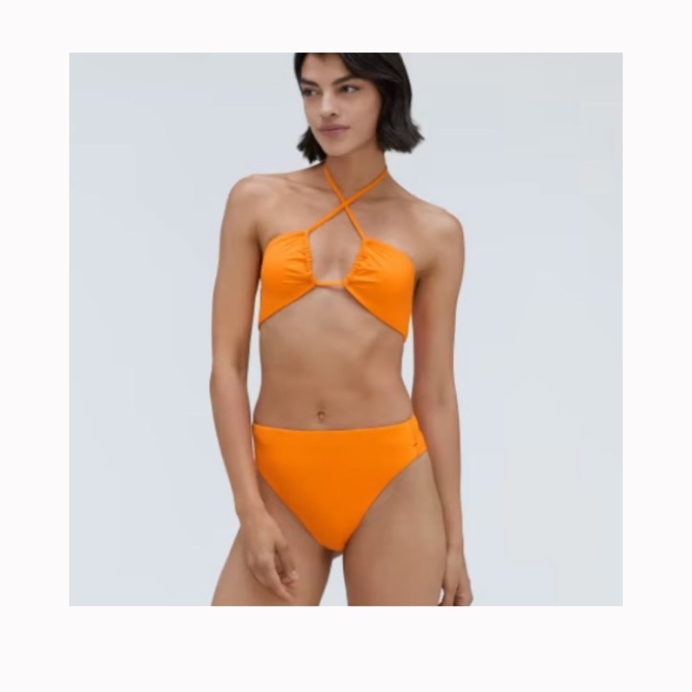 NWT Everlane High-Rise Cheeky Bikini Bottoms, Size M